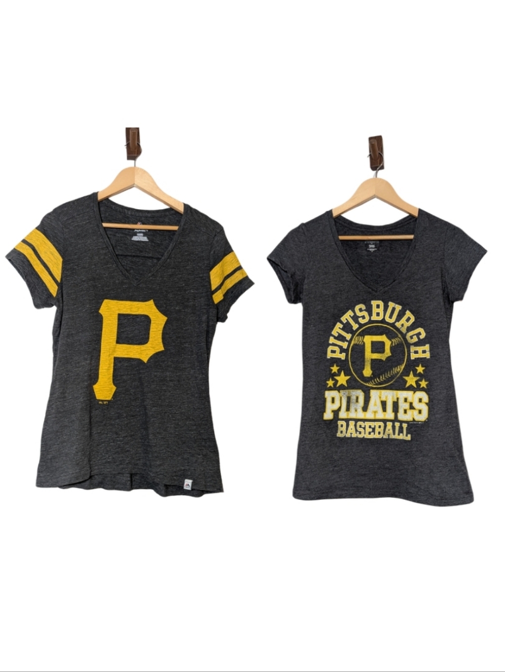 Womens Pittsburgh Pirates MLB Baseball Fitted Tshirt Bundle Lightweight Comfy